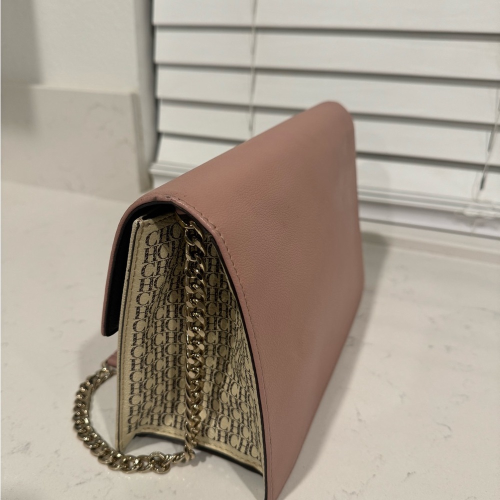 Carolina Herrera Pink and Brown shoulder Bag - Picture 4 of 7